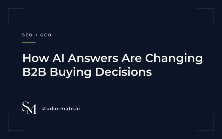 How AI Answers Are Changing B2B Buying Decisions