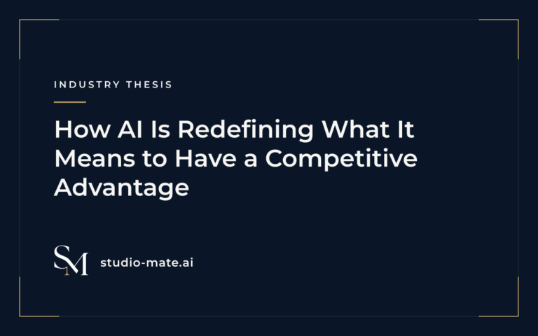 How AI Is Redefining What It Means to Have a Competitive Advantage