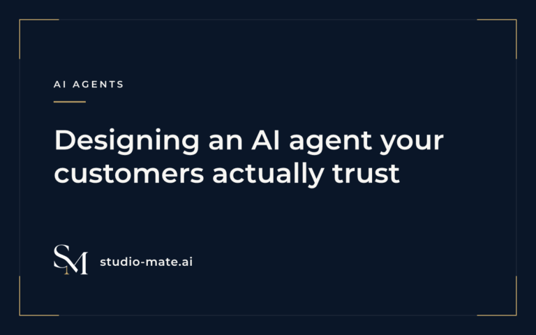 Designing an AI agent your customers actually trust