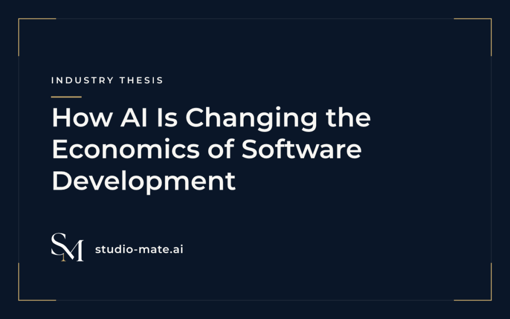How AI Is Changing the Economics of Software Development