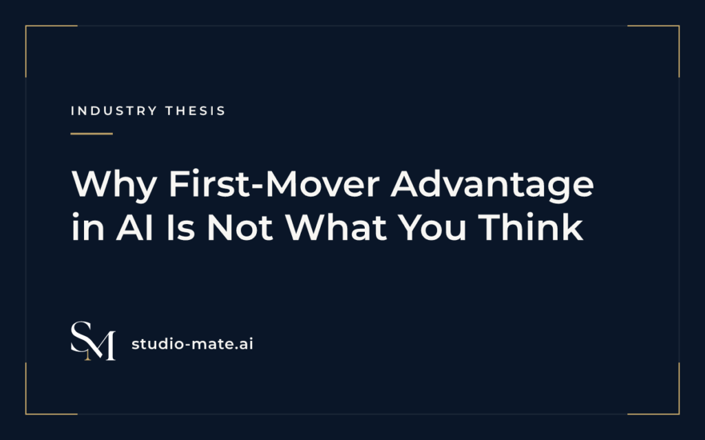 Why First-Mover Advantage in AI Is Not What You Think