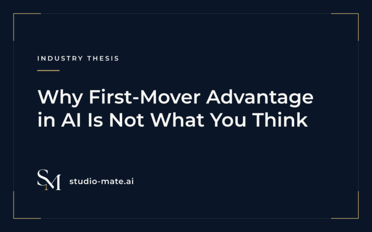 Why First-Mover Advantage in AI Is Not What You Think