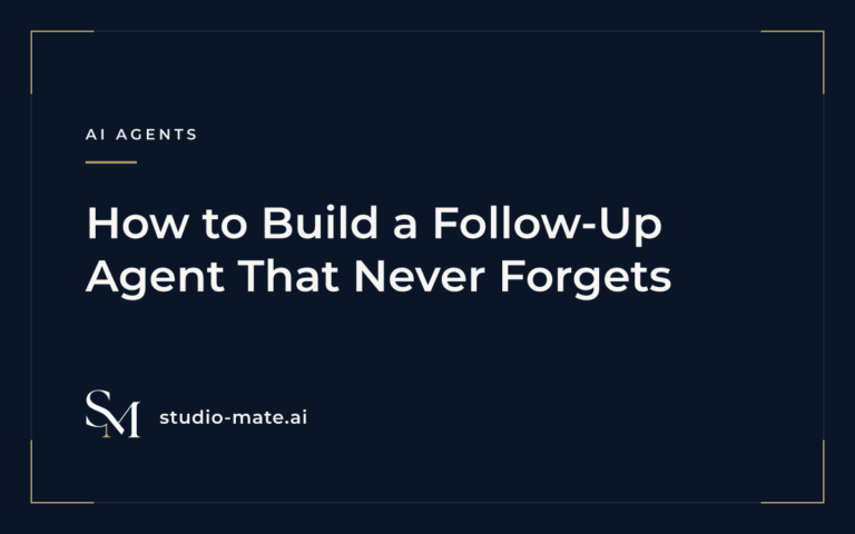 How to Build a Follow-Up Agent That Never Forgets
