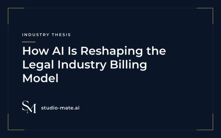How AI Is Reshaping the Legal Industry Billing Model