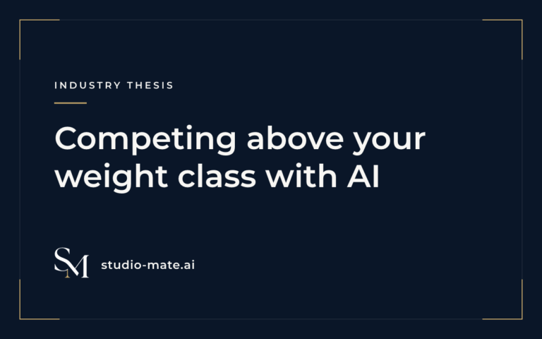 Competing above your weight class with AI