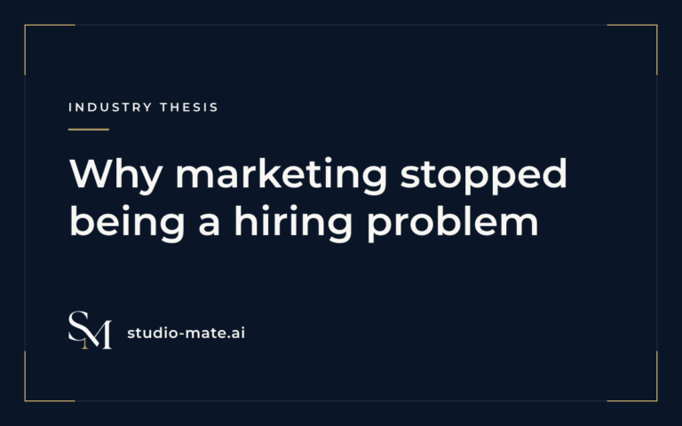 Why marketing stopped being a hiring problem