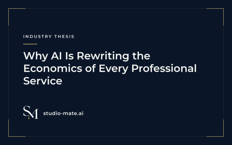 Why AI Is Rewriting the Economics of Every Professional Service