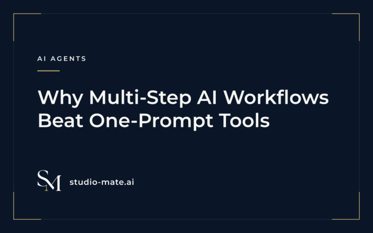 Why Multi-Step AI Workflows Beat One-Prompt Tools
