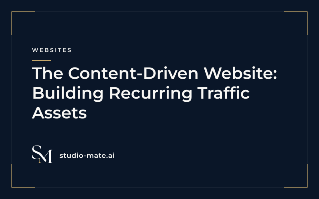 recurring traffic - The Content-Driven Website: Building Recurring Traffic Assets