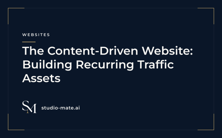recurring traffic - The Content-Driven Website: Building Recurring Traffic Assets