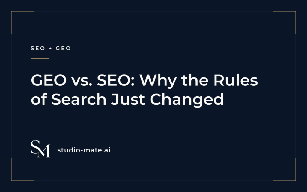 GEO vs. SEO: Why the Rules of Search Just Changed