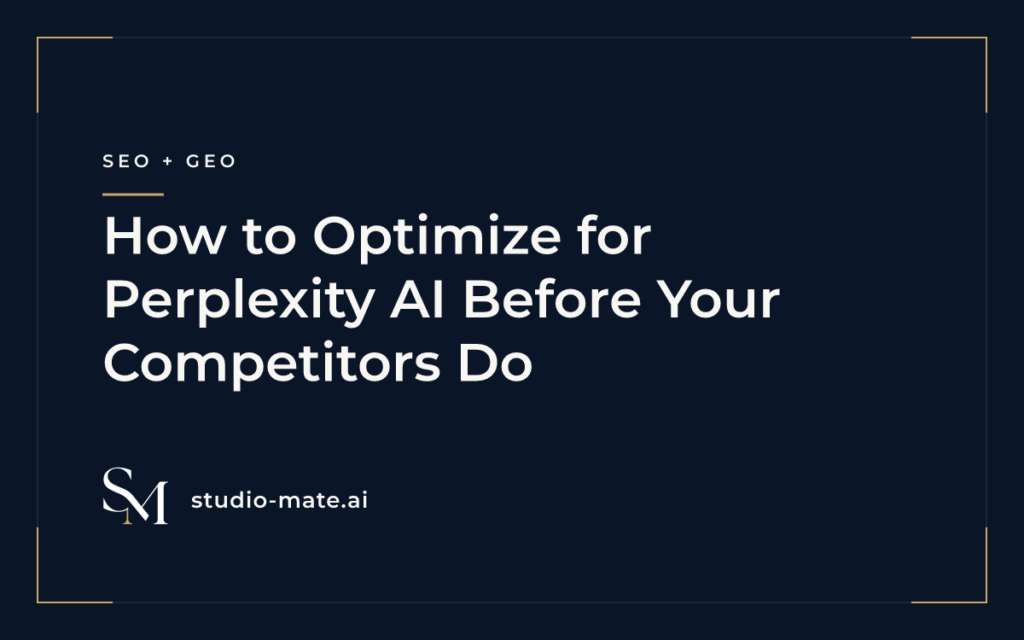 How to Optimize for Perplexity AI Before Your Competitors Do