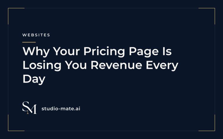 Why Your Pricing Page Is Losing You Revenue Every Day