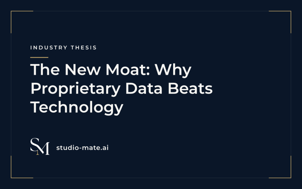 proprietary data - The New Moat: Why Proprietary Data Beats Technology