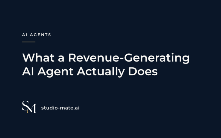 What a Revenue-Generating AI Agent Actually Does