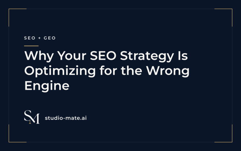 Why Your SEO Strategy Is Optimizing for the Wrong Engine