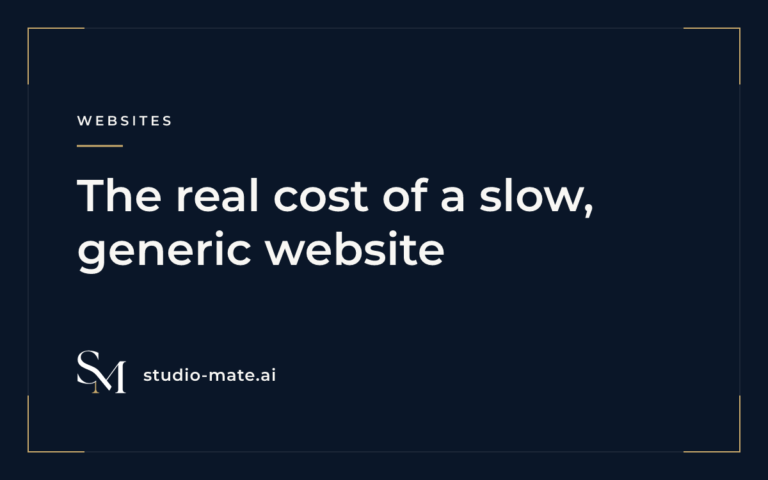 The real cost of a slow, generic website