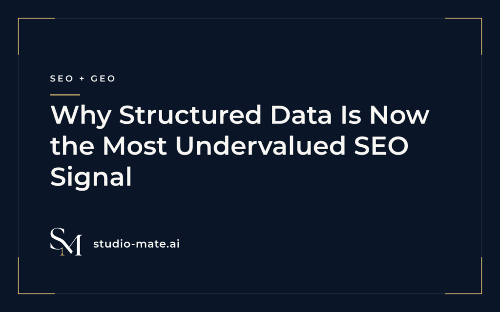 Why Structured Data Is Now the Most Undervalued SEO Signal
