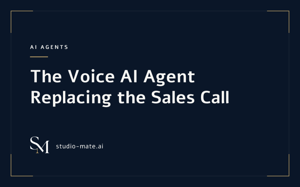 The Voice AI Agent Replacing the Sales Call