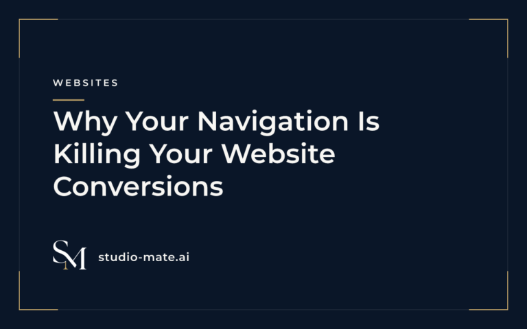 website navigation - Why Your Navigation Is Killing Your Website Conversions