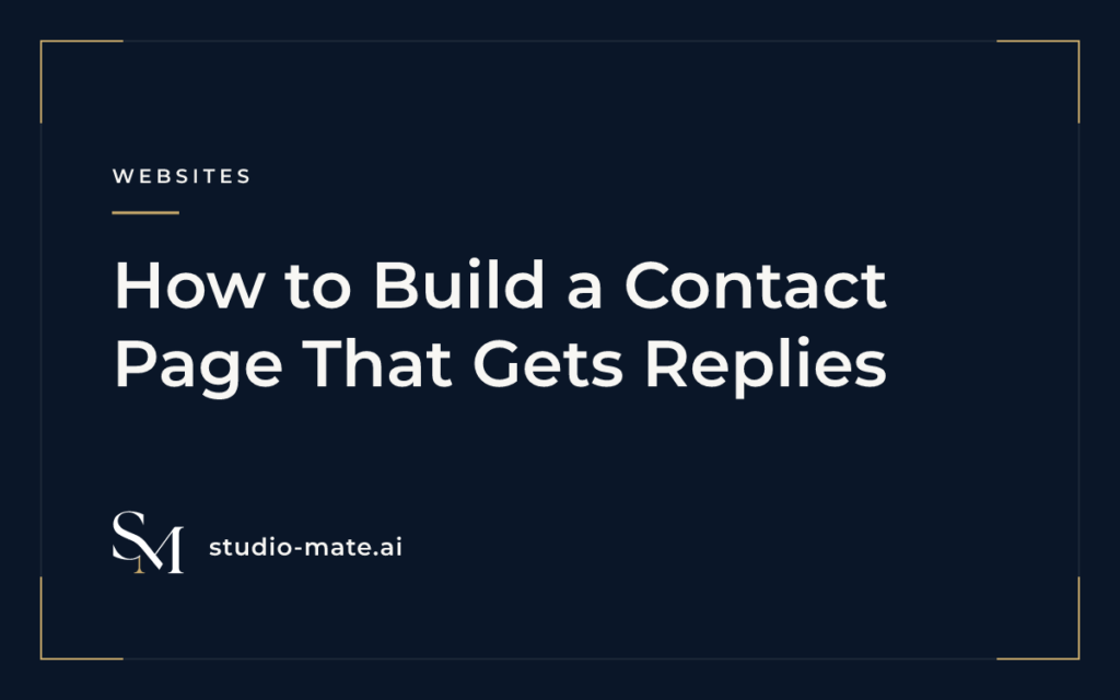 contact page - How to Build a Contact Page That Gets Replies