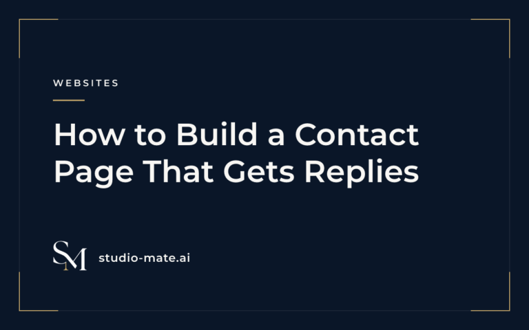contact page - How to Build a Contact Page That Gets Replies
