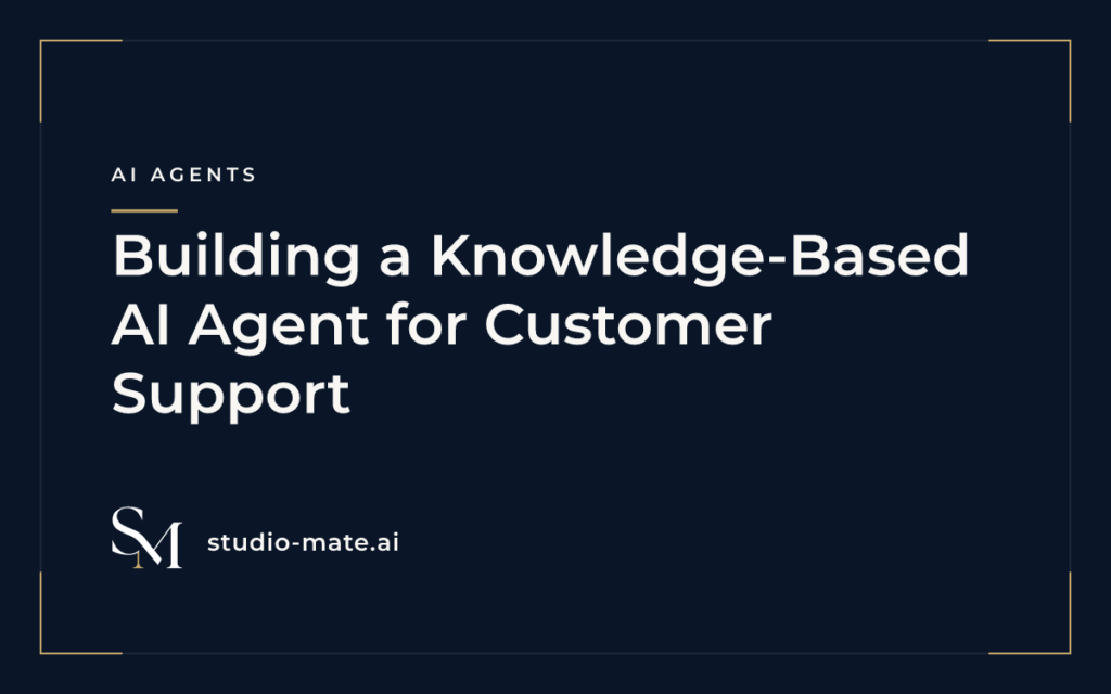 support agent - Building a Knowledge-Based AI Agent for Customer Support