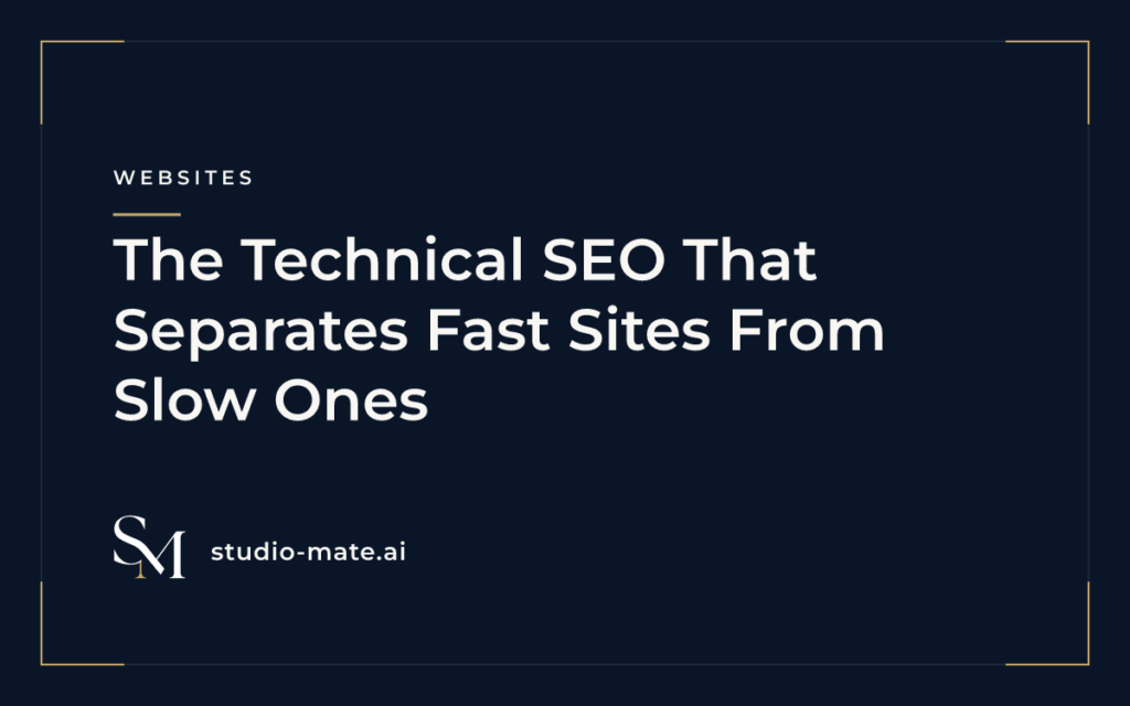 technical SEO - The Technical SEO That Separates Fast Sites From Slow Ones
